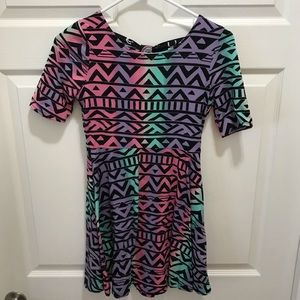 Reversible skater dress